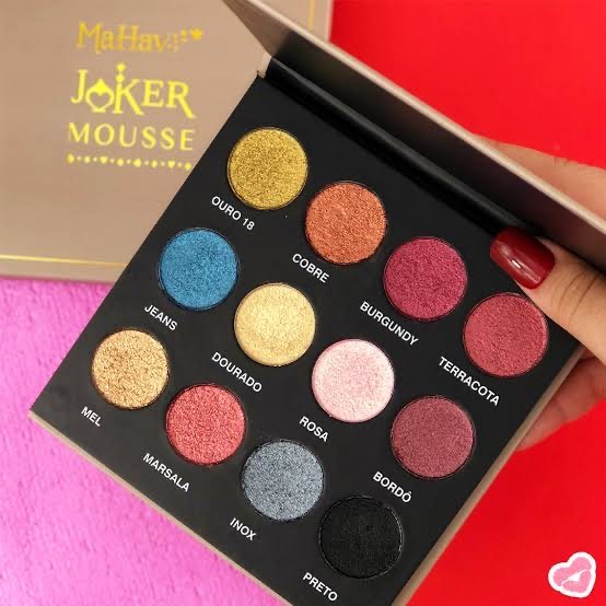 Producto paleta de sombras 12 cores em mousse joker