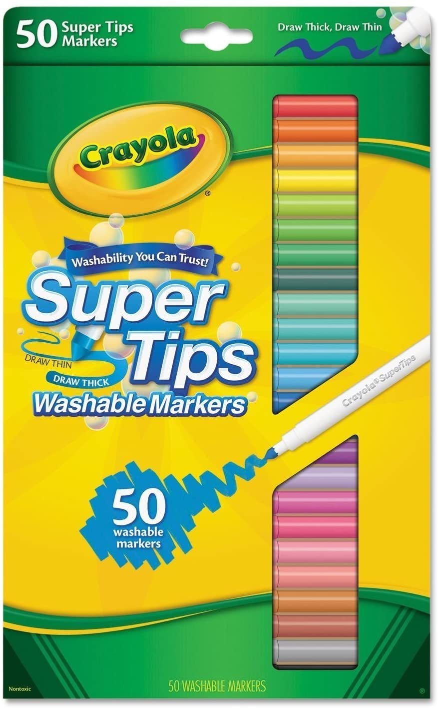 Fashion Washable Super Tips Markers, 50 Count | Crayola