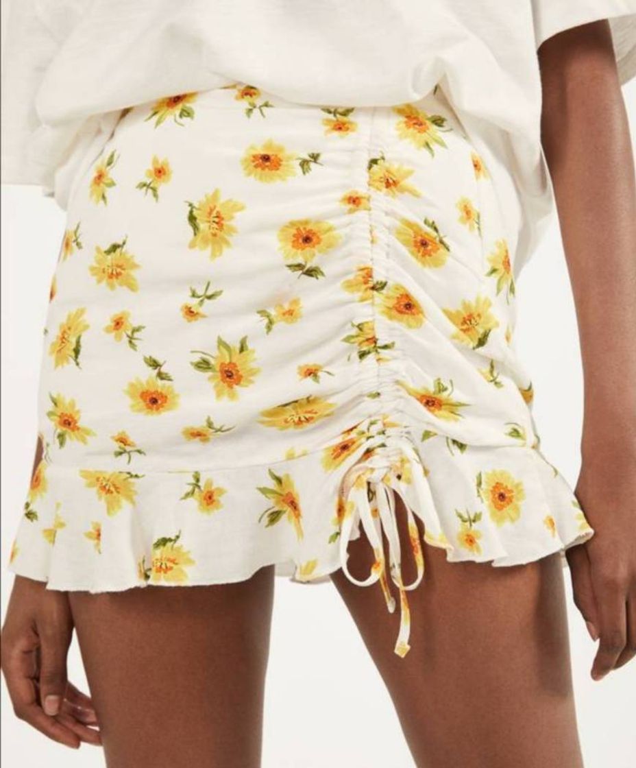 Falda print flores. 