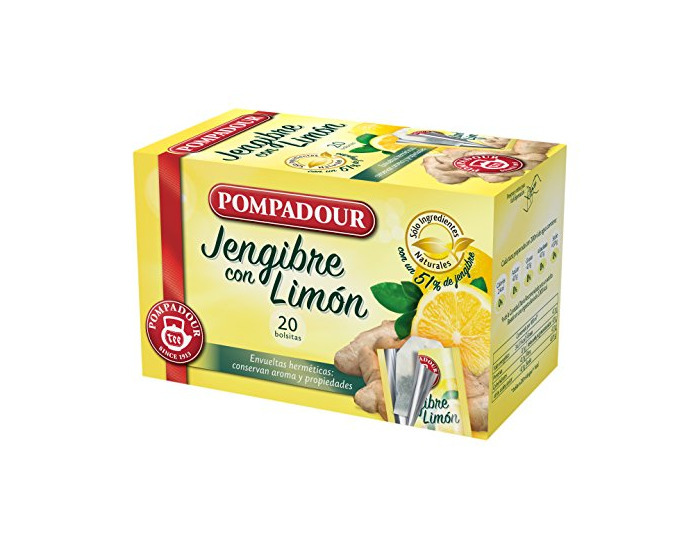 Producto Pompadour Té Infusion Jengibre con Limón