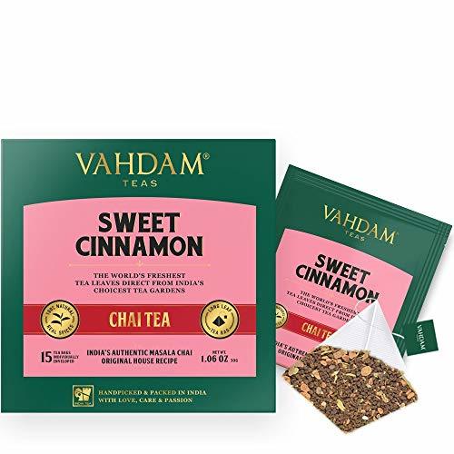 Producto VAHDAM, té dulce de canela Masala Chai