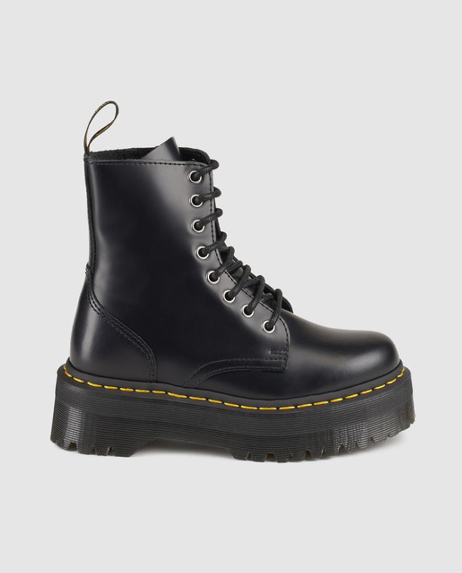 Fashion Botas Unisex Dr. Martens -Jadon Black Polished Smooth · Dr ...