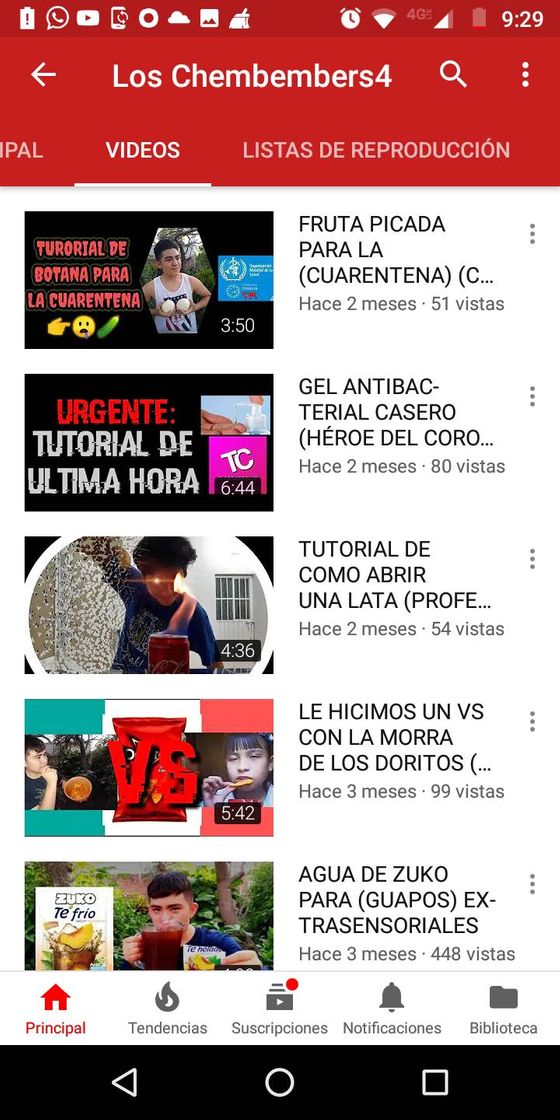 Apps Canal de Youtube, los chembembers.