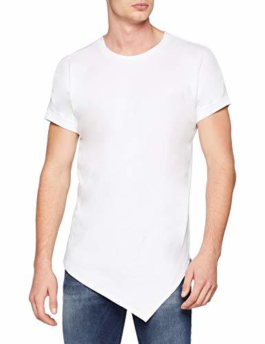 Producto Urban Classics Asymetric Long tee Camiseta, Blanco