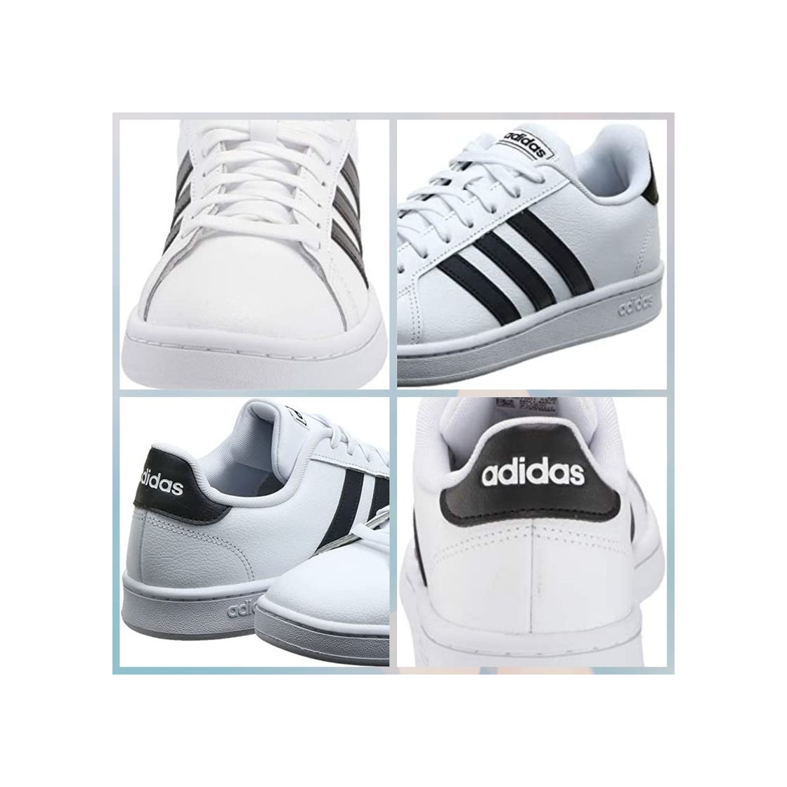 Moda Calado para tnis Adidas Grand Court masculino