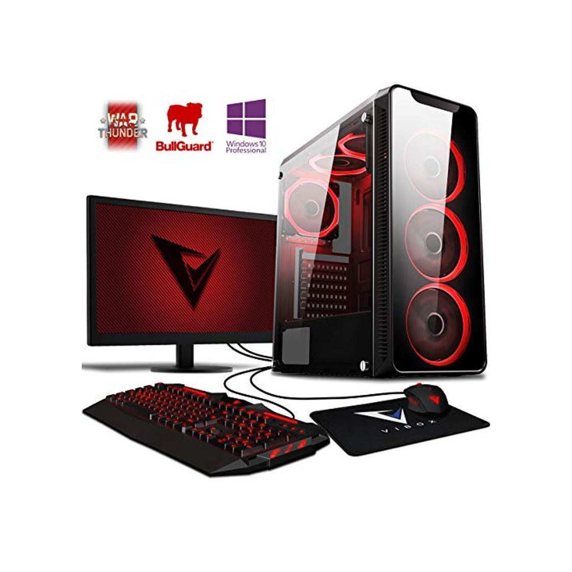 Electrónica Vibox Kaleidos SA4-102 Gaming PC Ordenador de sobremesa con 2 Juegos Gratis,