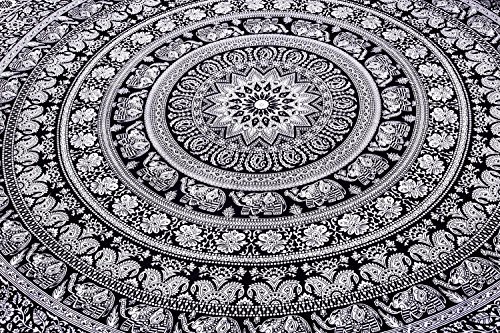 Social Indian Elephant Mandala Tapestry