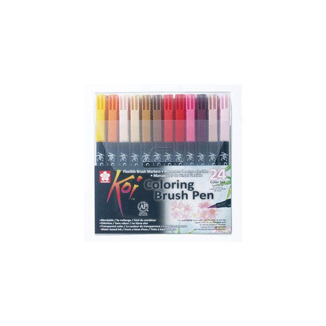 Social Sakura KOI Coloring Brush Set 24 - Pack de 24 rotuladores