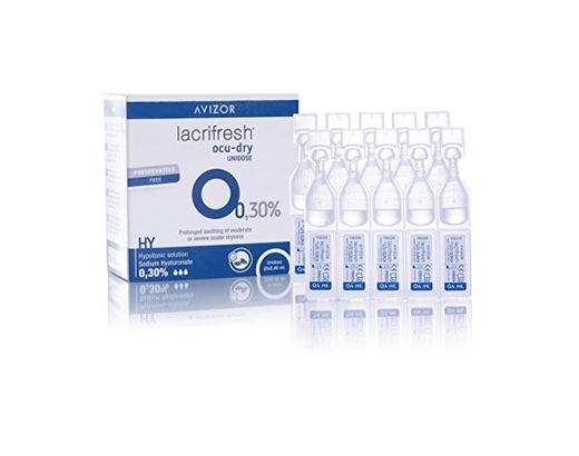 Avizor Lacrifresh Ocu-Dry 0.30%. Monodosis gotas oculares. 20 ampollas 0