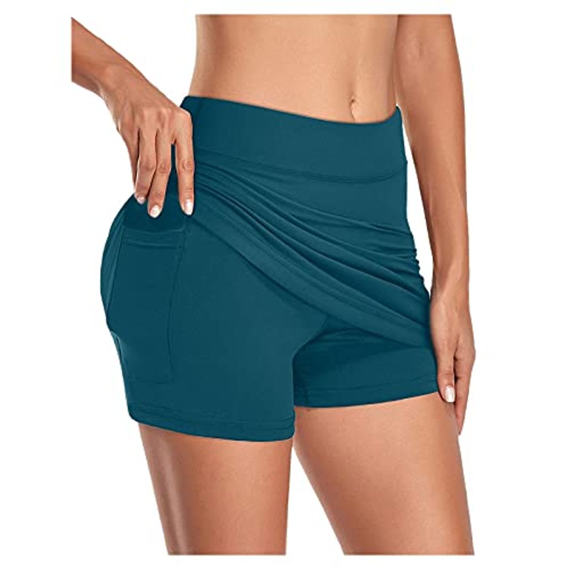 Moda Falda Pantalón Deportiva de Tenis 2 En 1 para Mujer Elástica Transpirable Incorporados de Golf Pilates Fitness Cortas Respirable Falda Deportiva para Gimnasio Corta de Moda y Cómoda