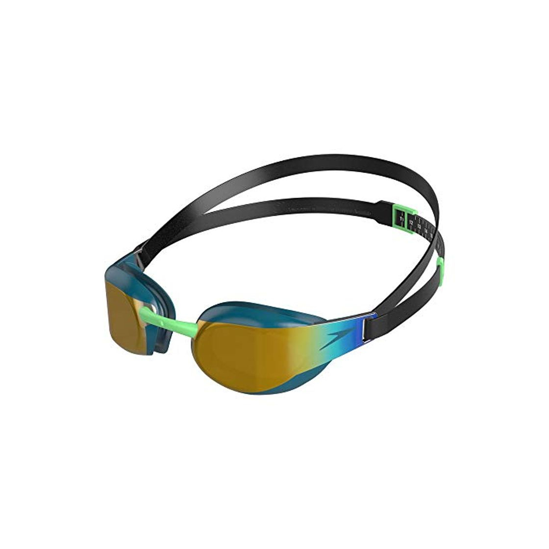 Social Speedo Fastskin Elite Mirror Gafas de natación, Unisex Adulto, Verde