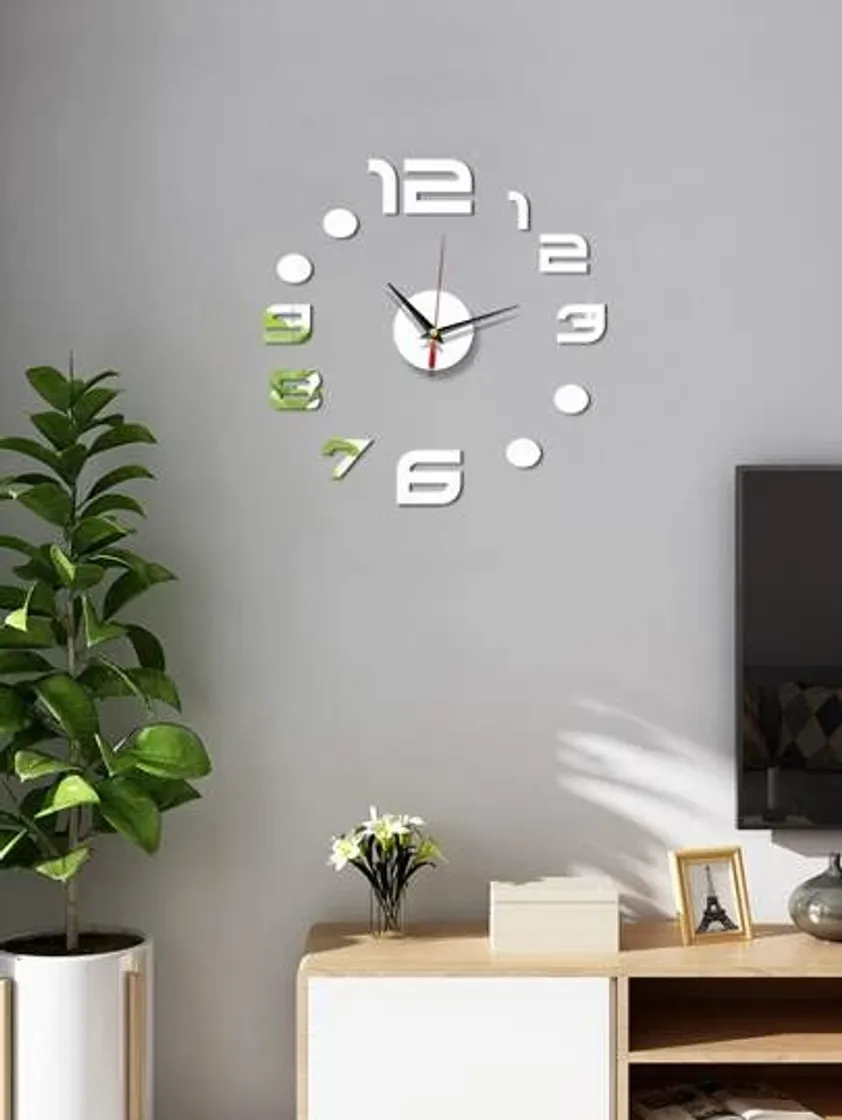 Fashion 1set Mirror Surface Wall Clock | SHEIN USA