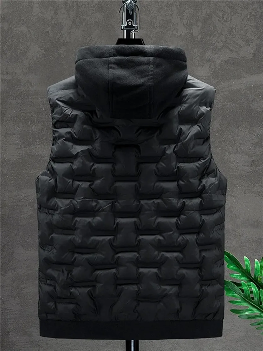 Moda Men Drawstring Hooded Padded Gilet | SHEIN USA