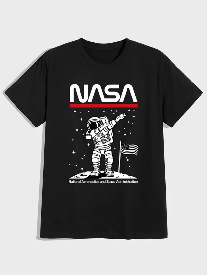 Moda Men Astronaut And Letter Graphic Tee | SHEIN USA