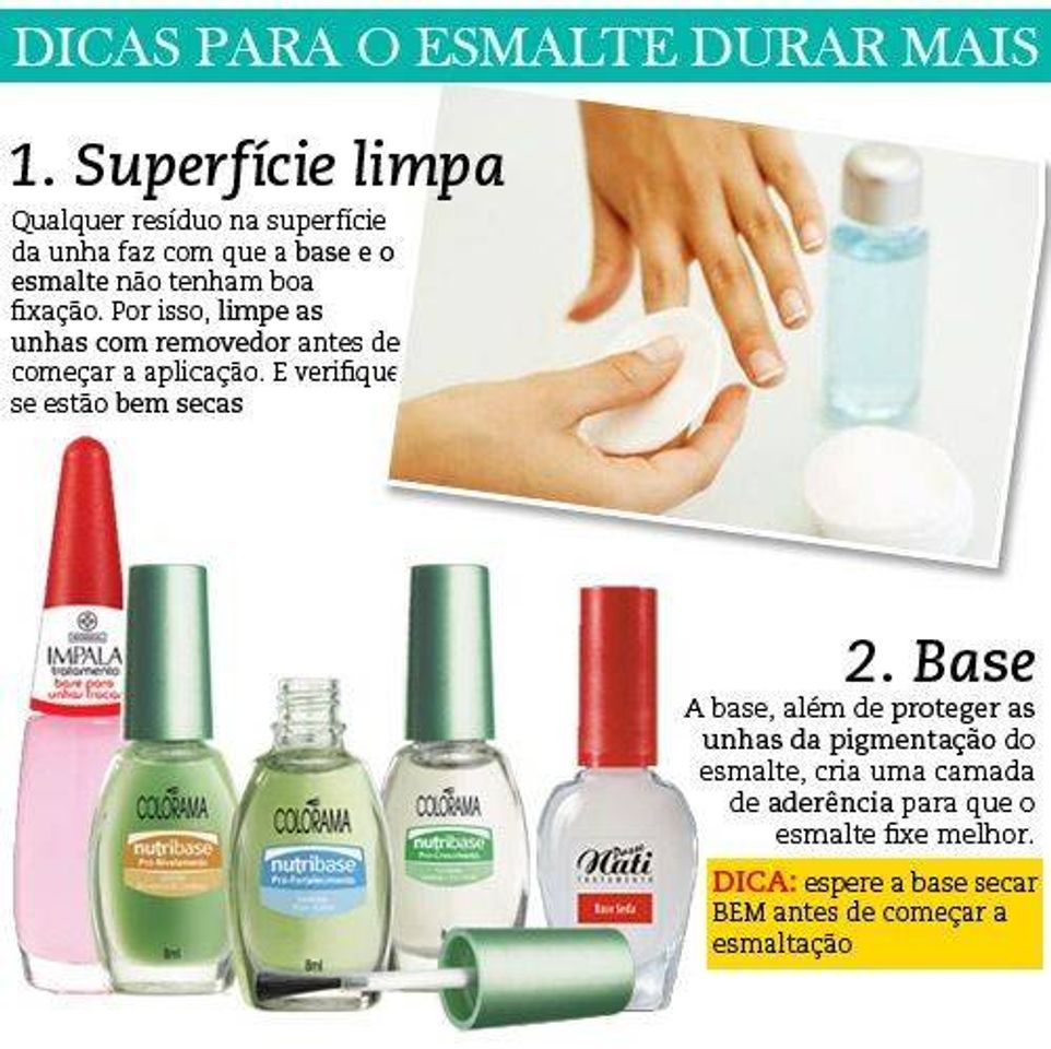 Fashion Dica para esmalte durar mais 