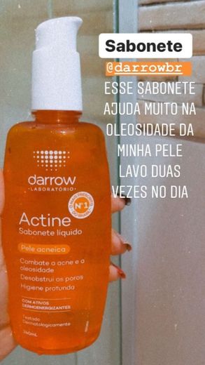 Actine - produto top para pele oleosas e com acne