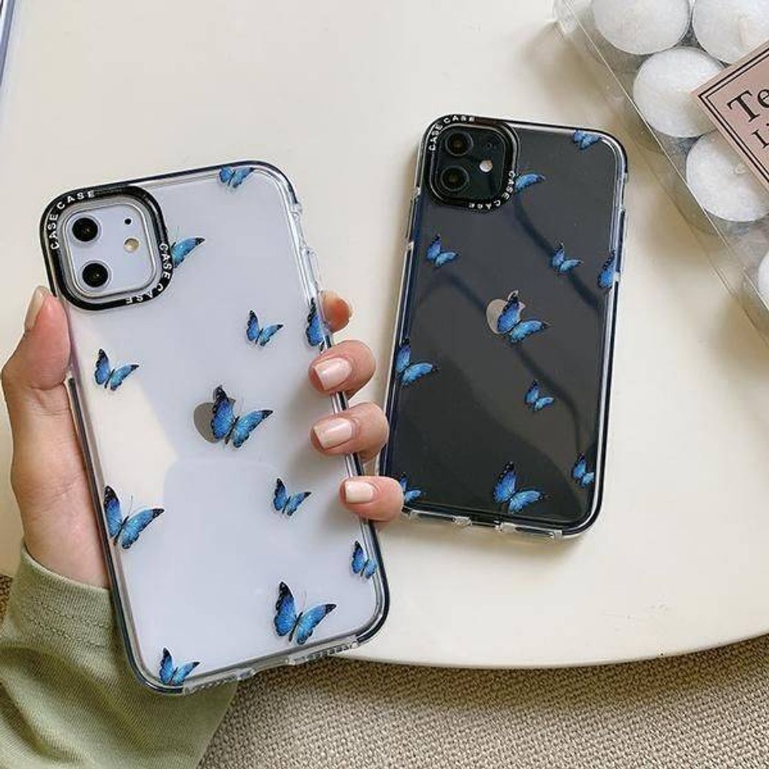 Fashion case butterfly blue iphone