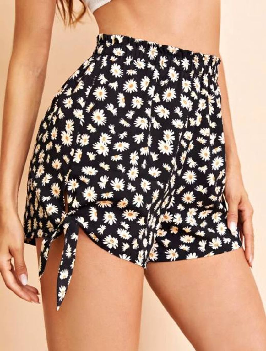 Fashion Short de florzinha 