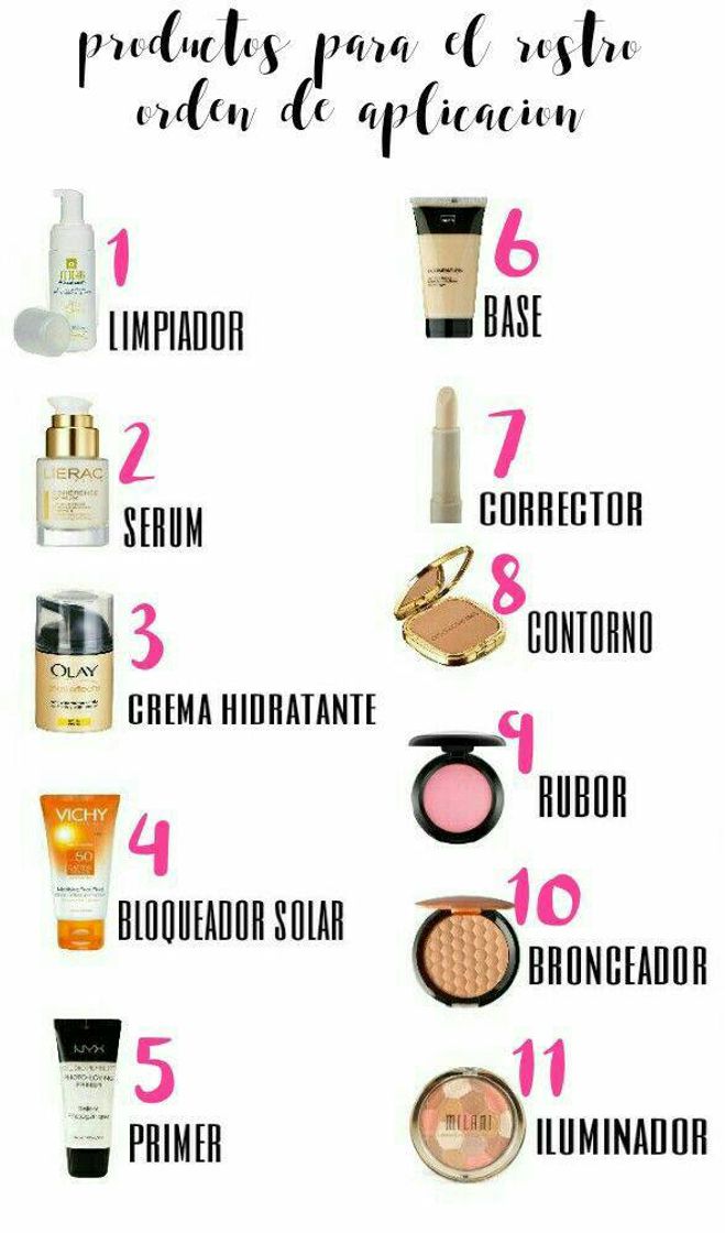 Moda Produtinhos para o rosto,ordem de aplicação💆❤👄