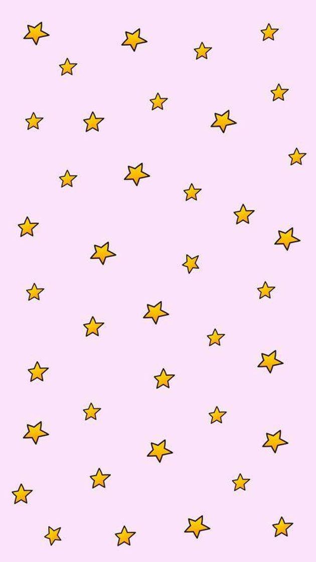 Fashion wallpaper rosa claro de estrelinhas 