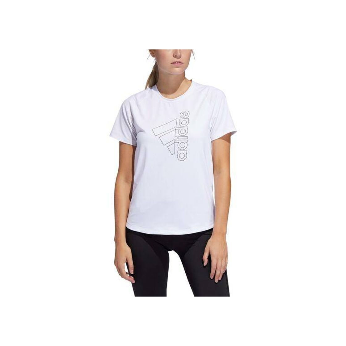 Fashion T-shirt adidas Tech Bos - Branco - T-shirt Mulher