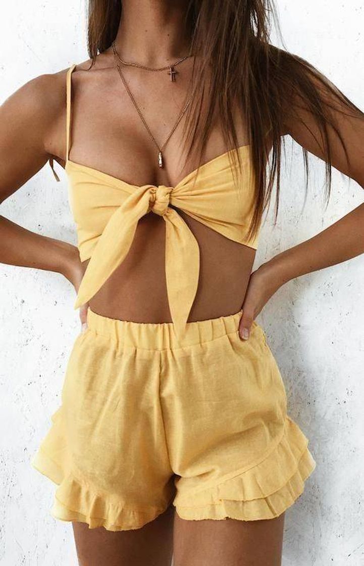 Moda Conjuntinho amarelo 💛