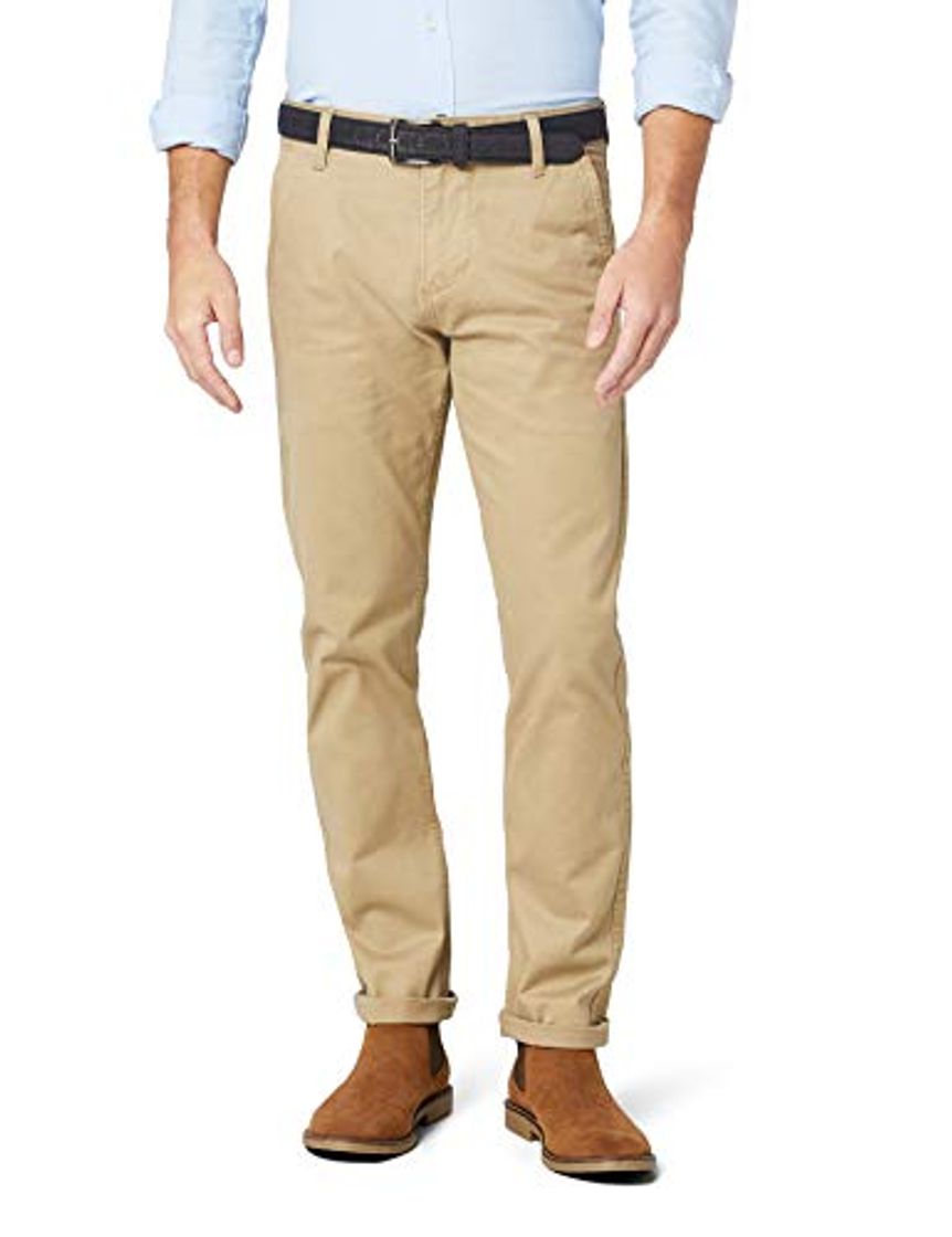 Producto dockers Alpha Original Slim-Stretch Twill Pantalones, Marrón