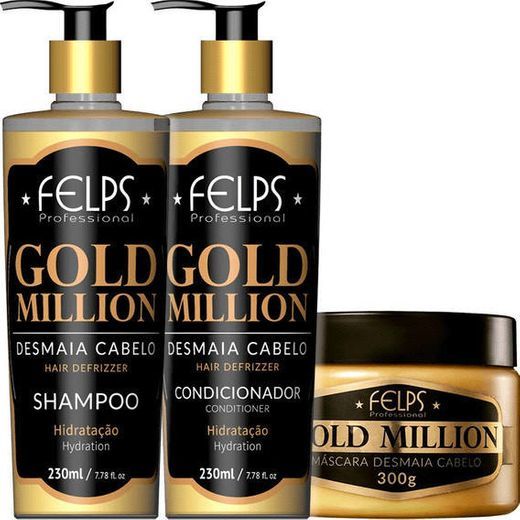 Fashion Kit Desmaia Cabelo Gold Million 