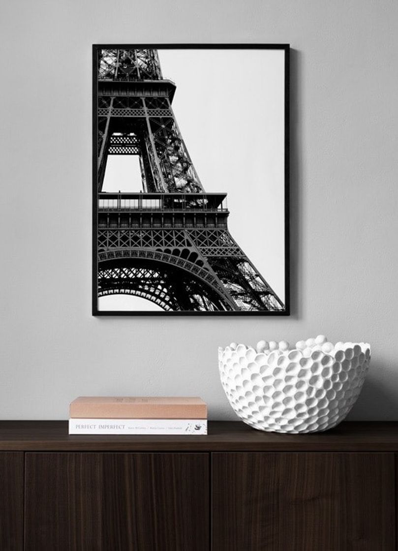 Social Eiffel Tower Close Up Poster