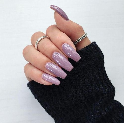 Fashion Uñas largas lilas