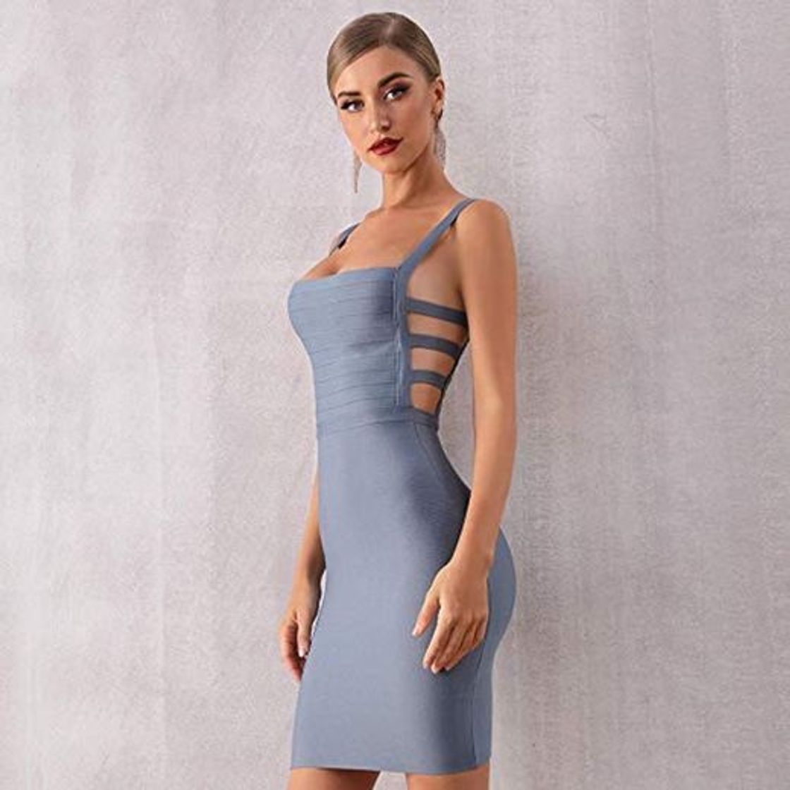 Social JJHR Vestido Vestido Ajustado de Verano con Vendaje de Mujer Correa de