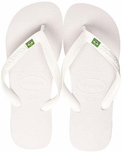 Social Havaianas Brasil, Chanclas Unisex Adulto, Blanco