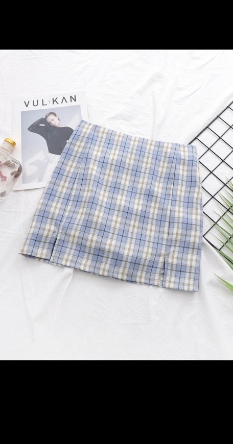 Social Faldas Partición Tartán Multicolor Preppy