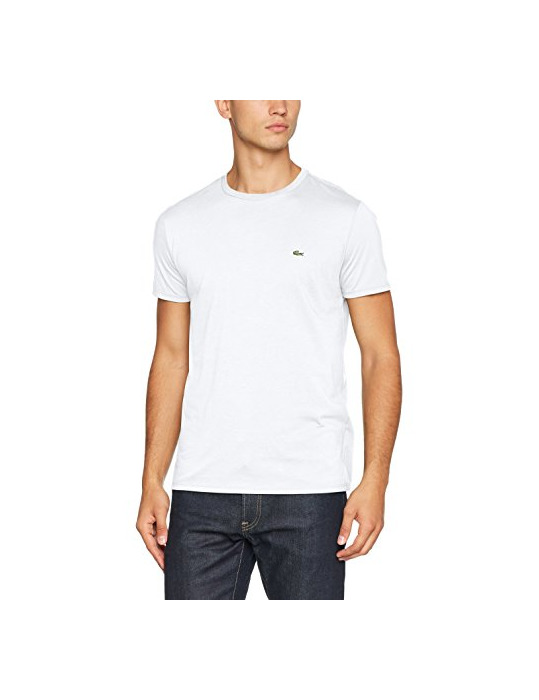Social Lacoste TH6709, Camiseta para Hombre, Blanco