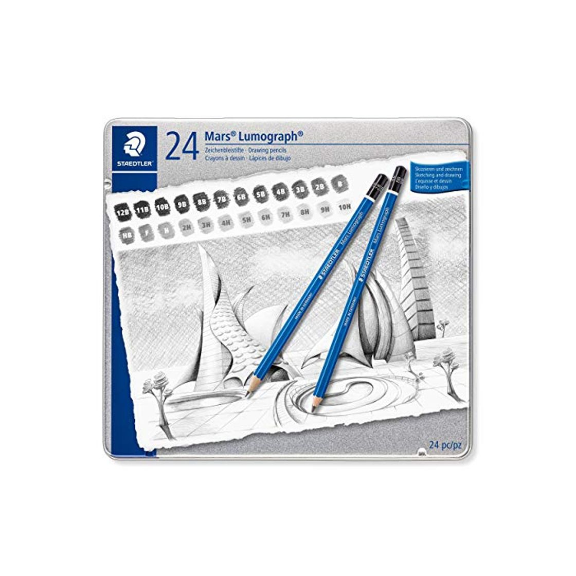 Product Staedtler Mars Lumograph 100 G24 Pack de 24 lápices de dibujo de