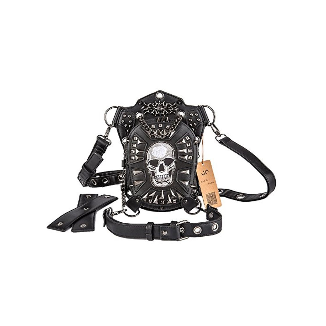 Fashion Cestlafit Bolso de Hombro de Cuero Steampunk