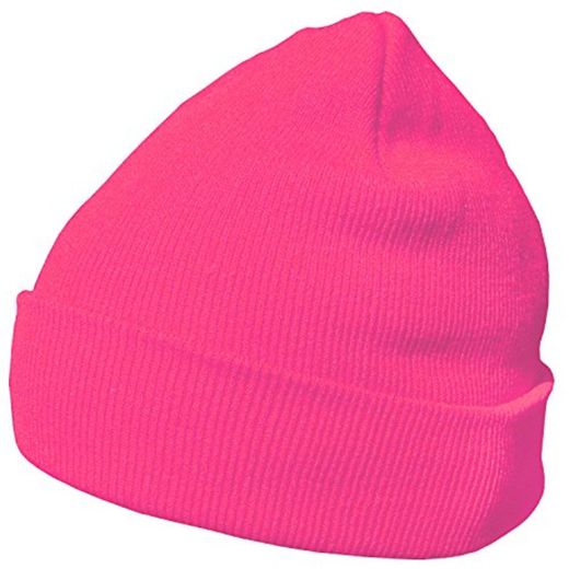 DonDon gorro de invierno gorro de abrigo diseño clásico moderno y suave Rosa neón I