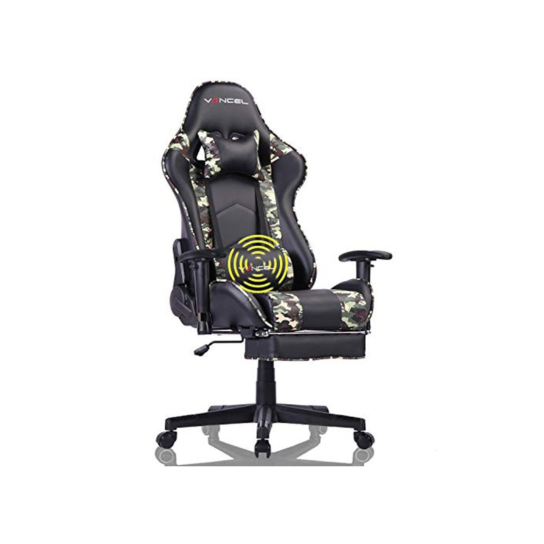 Elemento de la categoría hogar EAVANCEL Silla Gaming Sillones de Oficina Reclinable Ergonomica con Reposapiés Retráctil con