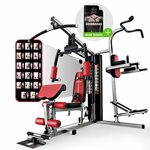 Place Sportstech HGX200 Multiestación musculación Premium 45en1 Sirve para innumerables Posibilidades de Entrenamiento