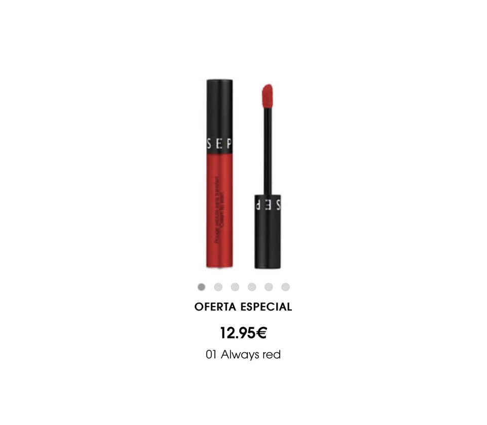 Productos Sephora barra de labios 