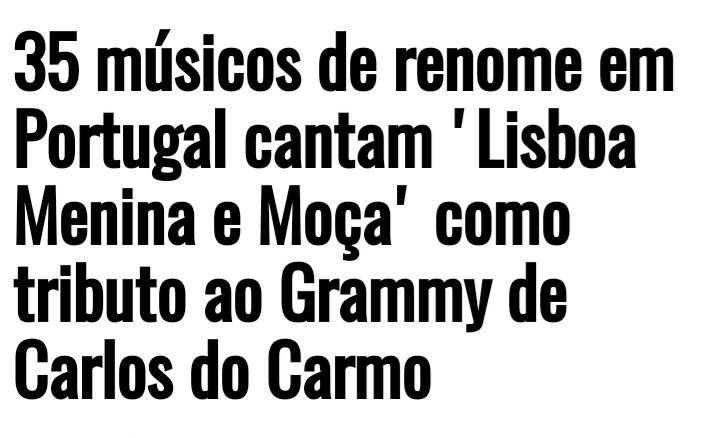 Music Carlos do carmo