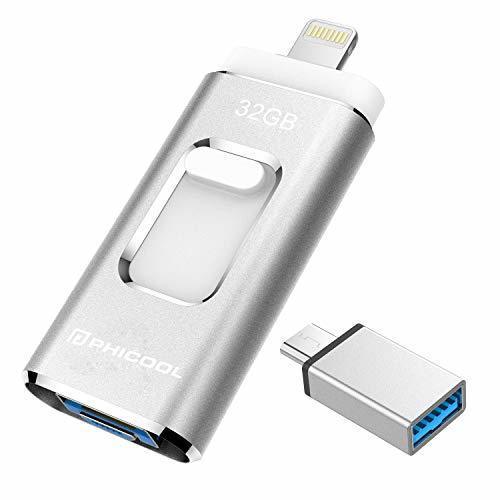 Social Unidad Memoria Flash USB 3.0 32 GB Memoria Lápiz Drive OTG PHICOOL