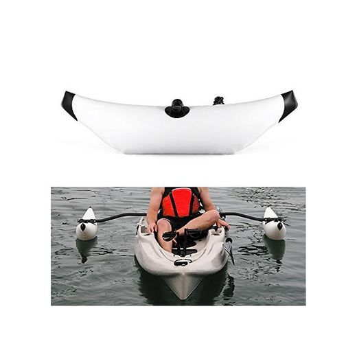 Lixada Kayak estabilizador PVC Inflable Outrigger Kayak Canoa Barco de Pesca de