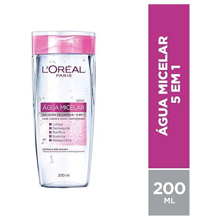 Fashion Água Micelar L'Oréal Paris Solução de Limpeza Facial 5 em 1