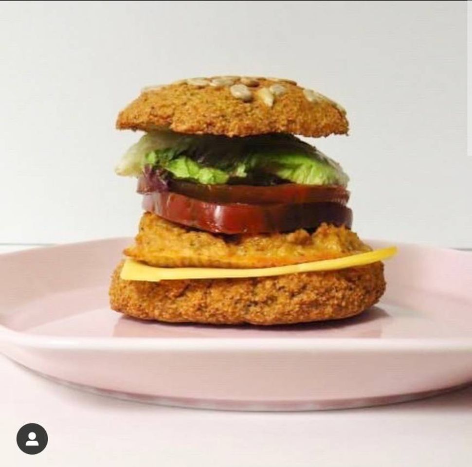 Moda Hamburguesa vegetariana con pan de Lino 