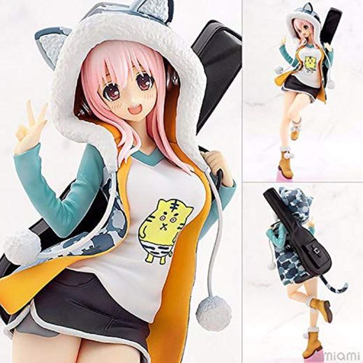 2019 Anime Figura 20cm Sexy Girl Super Sonic Nendoroid Doll Super Sonico Tiger PVC Figura de Acción de Colección Modelo de Juguete Figma