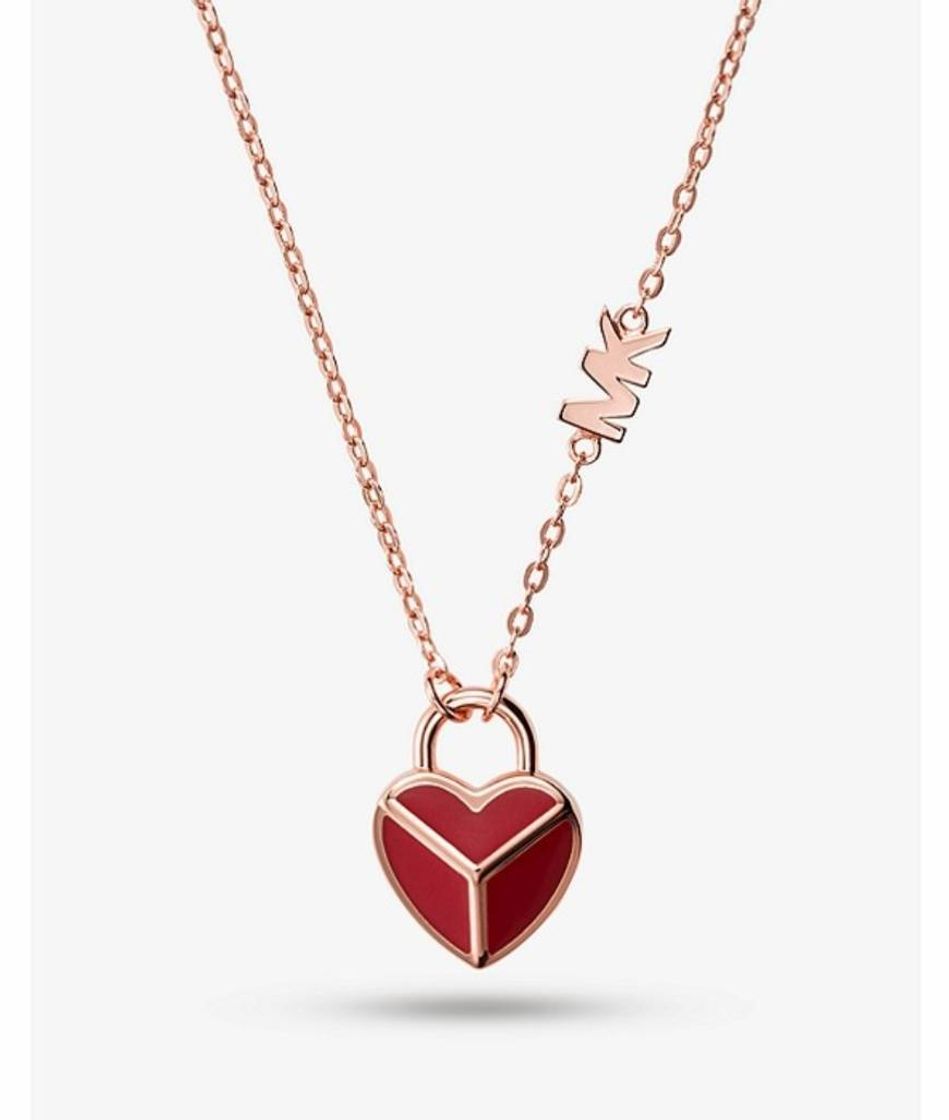 Social Colar Michael Kors coração necklace moda acessórios joias

