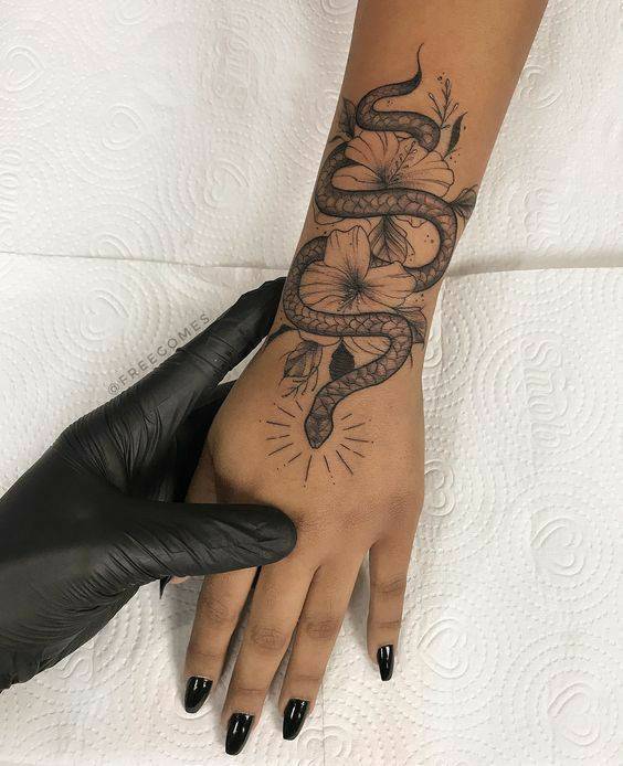 Social Snake tattoo