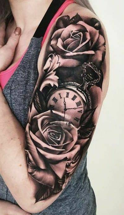 Social Flowers and clock