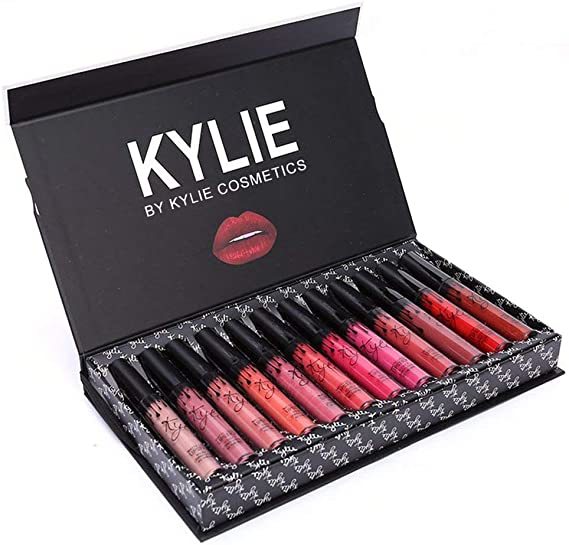 Product Hehilark Kylie 12 Piezas/Colores Kit de lápices labiales Mate portátil Hidratante Lip